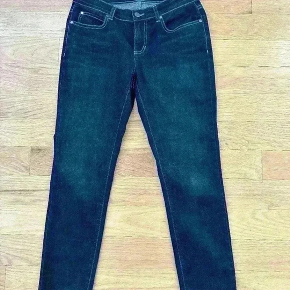 Eileen Fisher Denim - Eileen Fisher Organic Cotton Dark Wash Size 4 - Pre Owned Jeans Stretchy